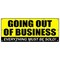Signmission GOING OUT OF BUSINESS BANNER SIGN closeout save big huge must bankrupt B-120 Going Out Of Business - alternate 1